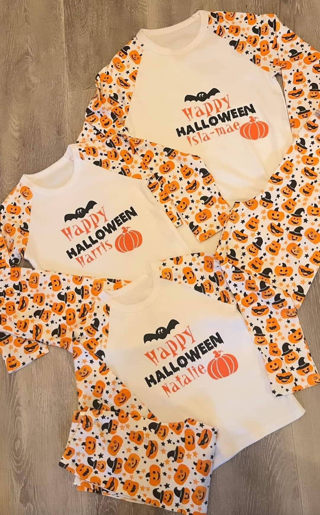 Personalised halloween pyjamas