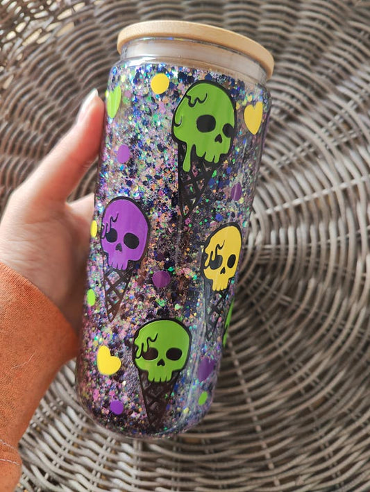 Skull ice cream 16oz Tumbler