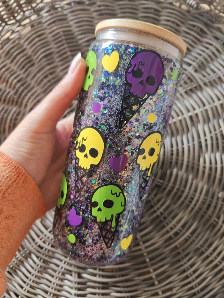 Skull ice cream 16oz Tumbler