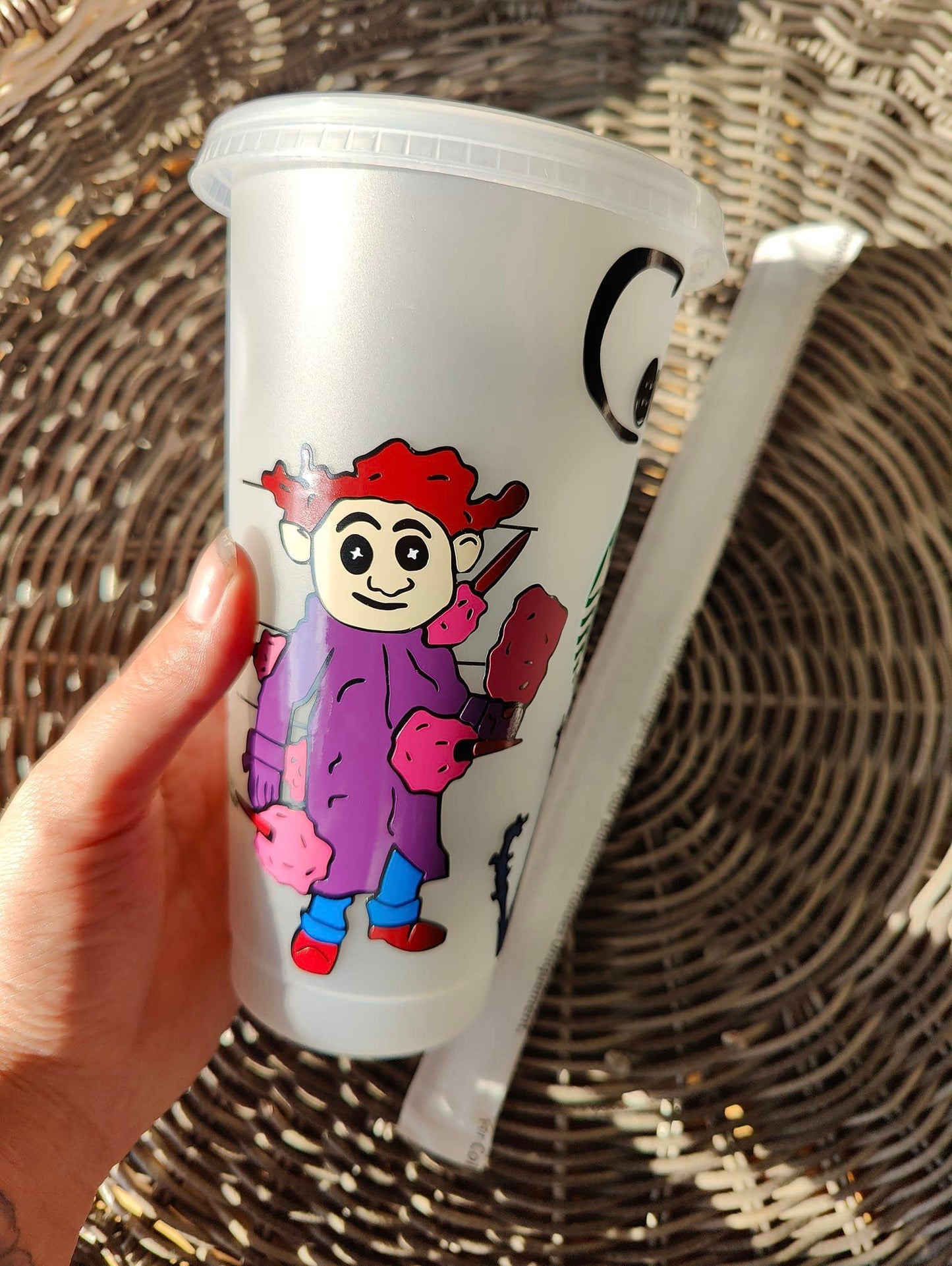 Starbies Coraline 24oz cold cup