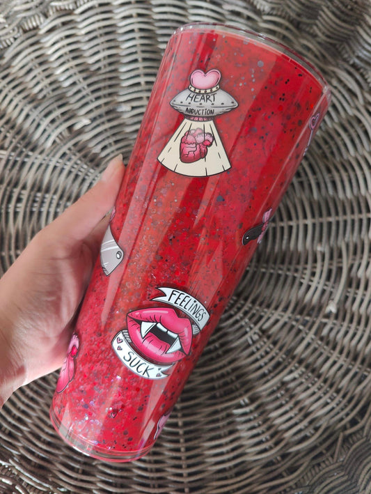 Red feeling suck Snowglobe