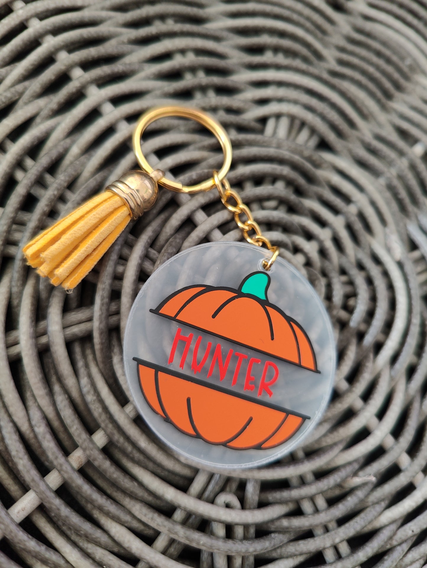 Spooky acrylic keyrings