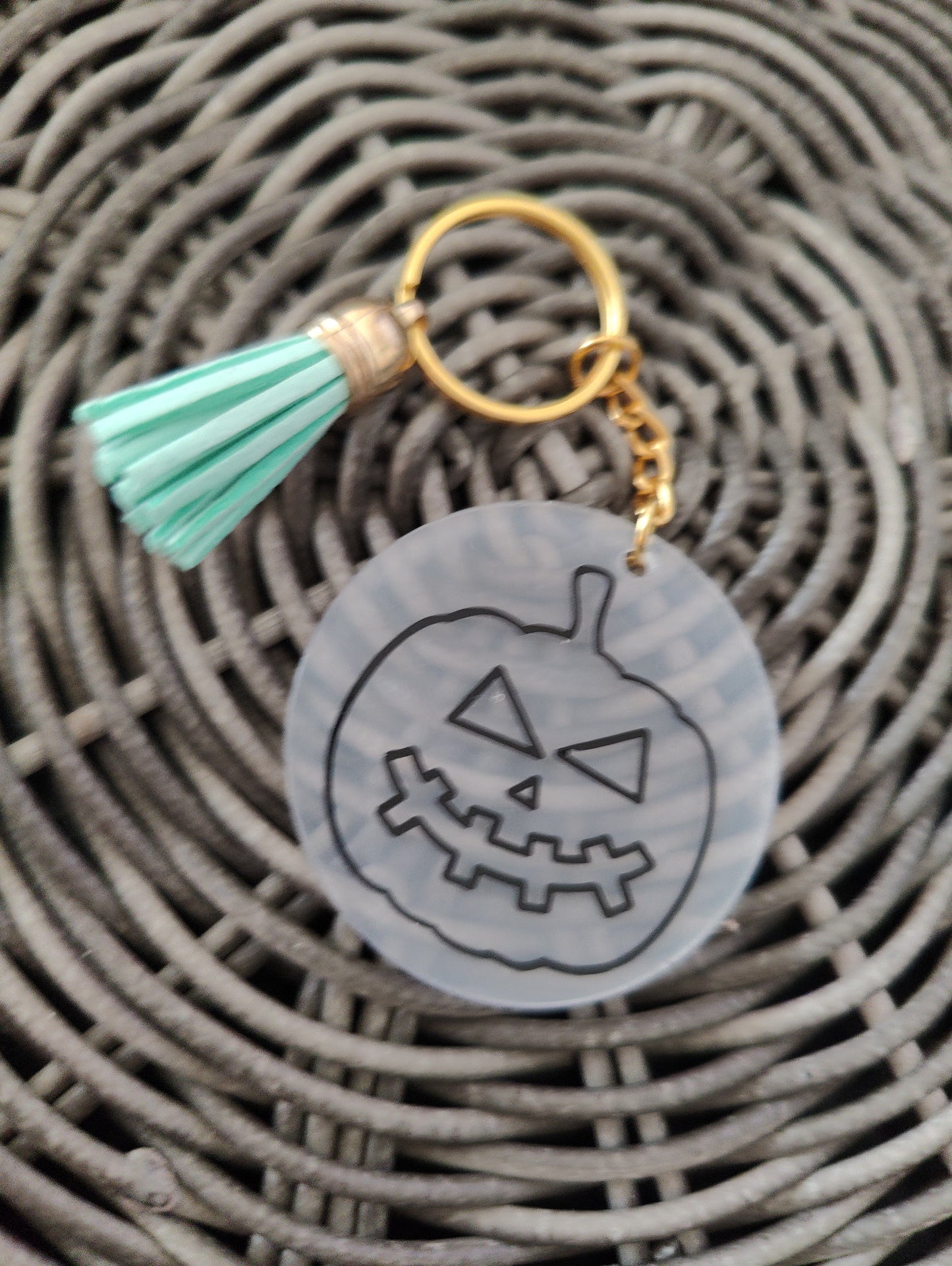 Spooky acrylic keyrings