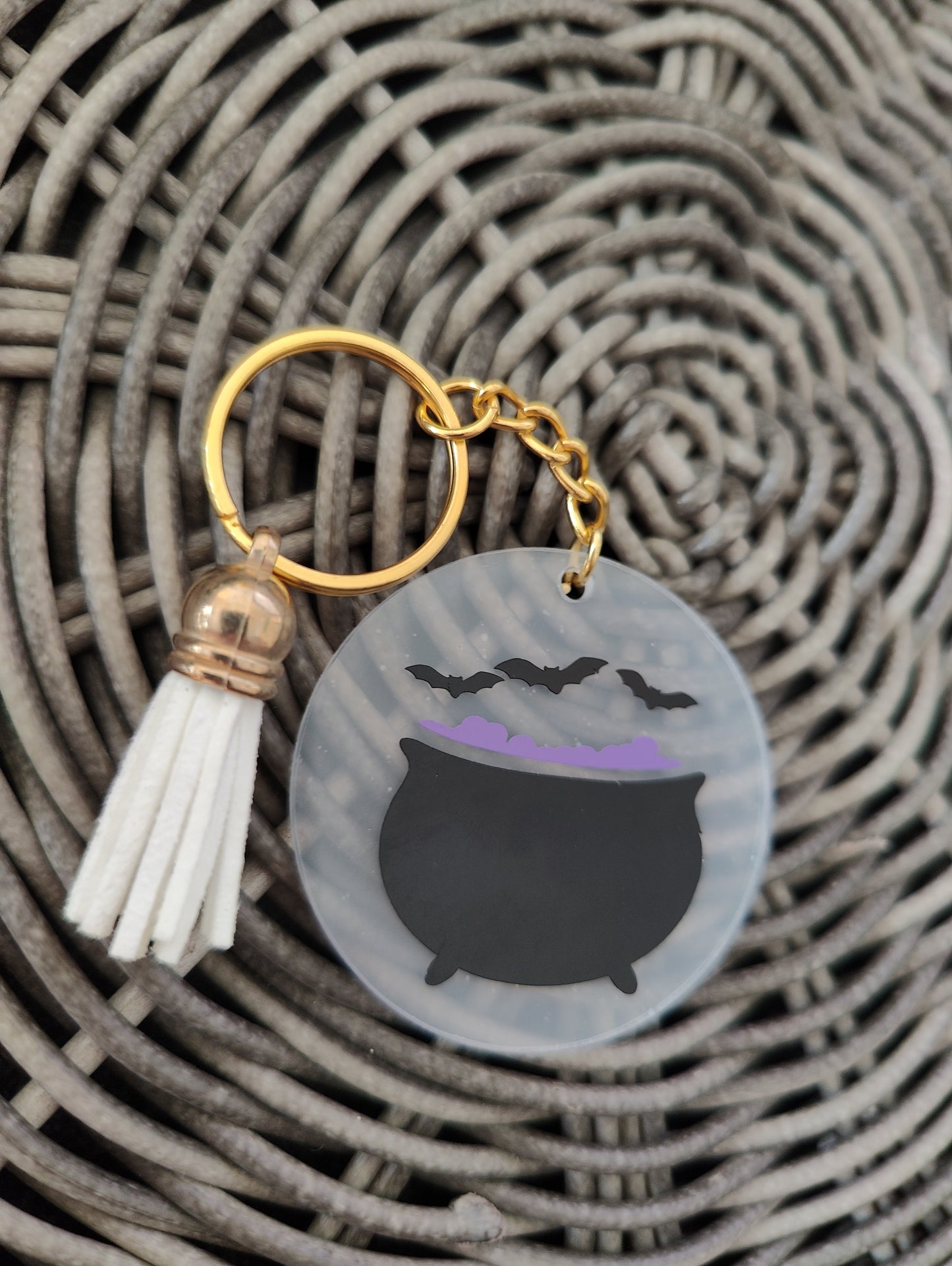 Spooky acrylic keyrings