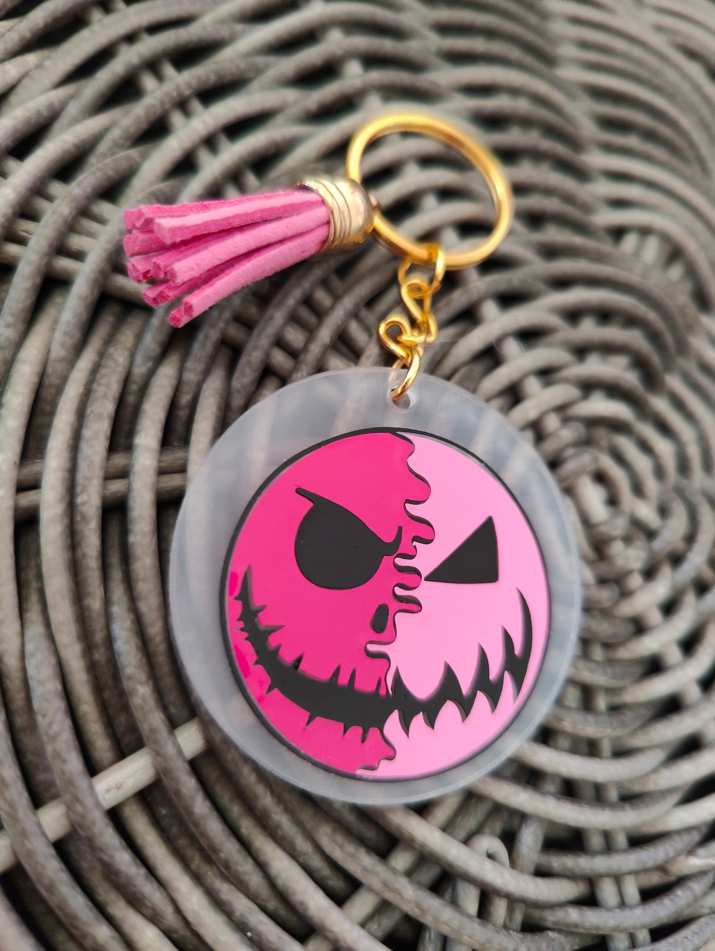 Spooky acrylic keyrings