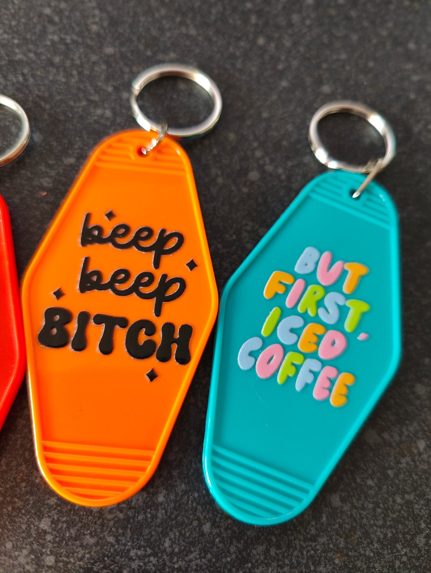 Motel keychains slogans